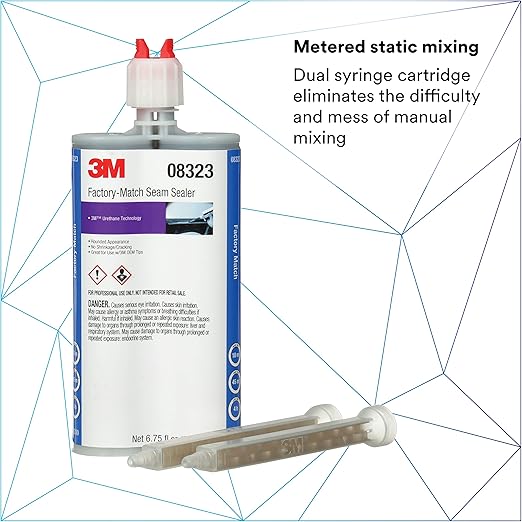 3M Factory-Match Seam Sealer, Medium/High Viscosity Urethane, 200 mL/6.75 fl oz