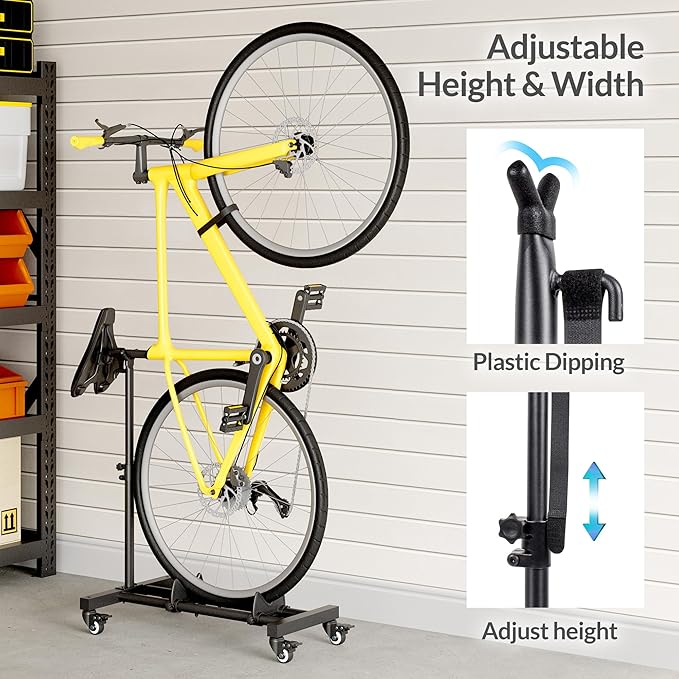 Vertical Bike Stand, Freestanding Indoor Bike Storage Rack Upright Bicycle