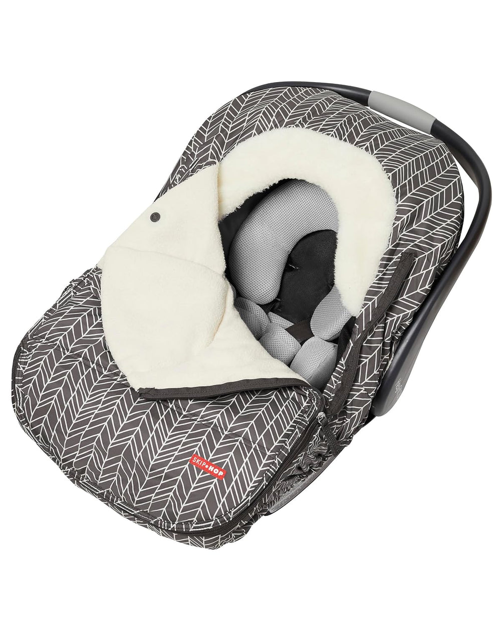 Skip Hop Winter Car Seat Cover, Stroll & Go, Grey Feather