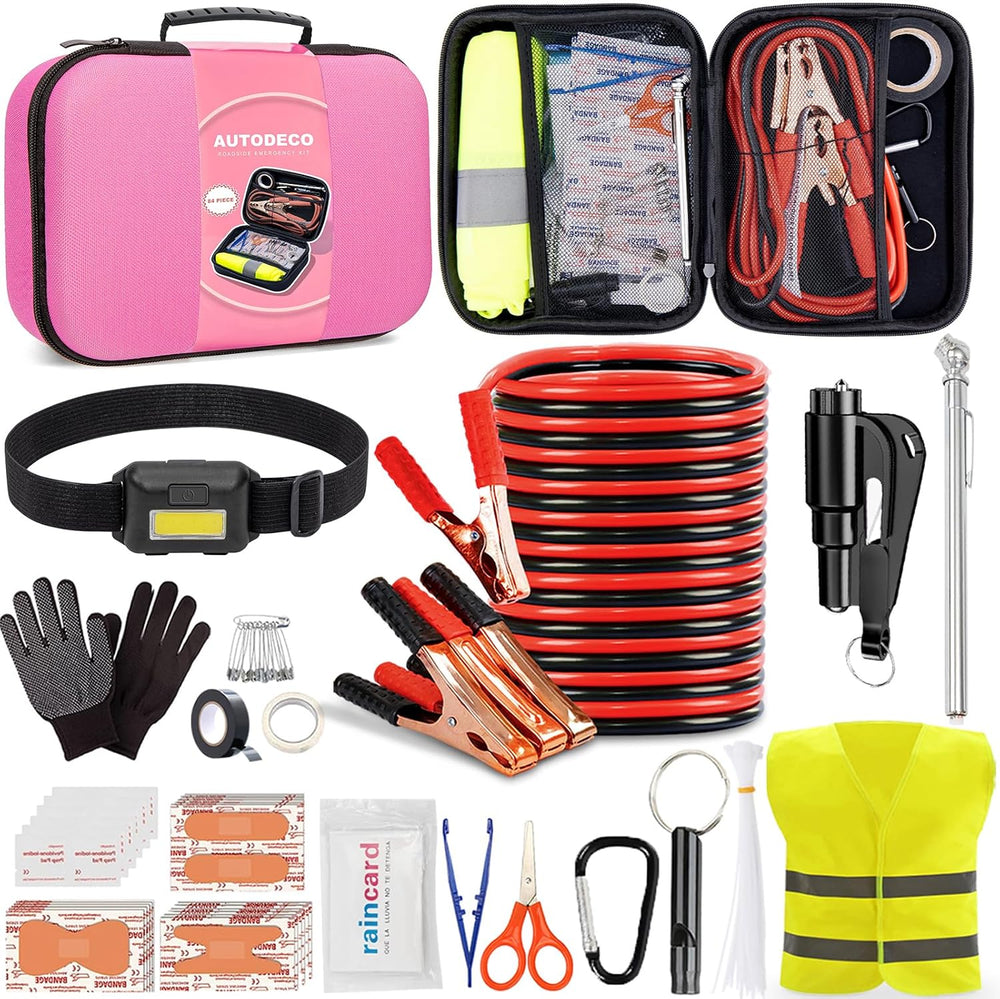 Car Roadside Emergency Kit, Car Safety Kit for Men Portable Car Kits for Emer...