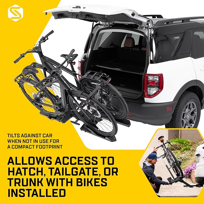 Saris SuperClamp G4 2-Bike Hitch Rack – Lightweight Platform Bike Carrier