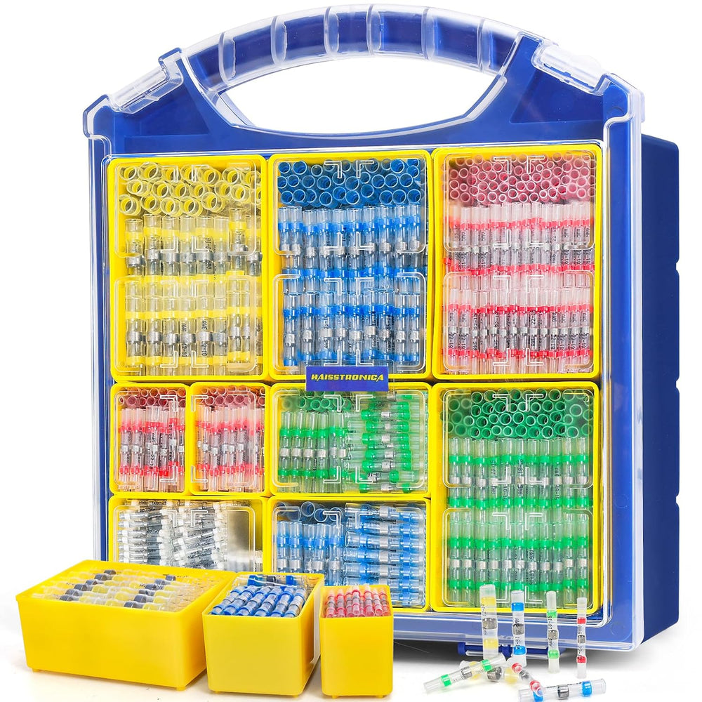 haisstronica Solder Seal Wire Connectors Kit 680PCS, 5 Colors/5 Sizes