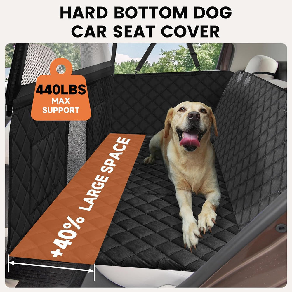 Dog Car Seat Cover & Back Seat Extender,31"Super High Pet Barrier wi...