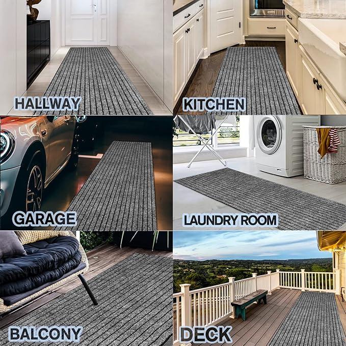 Custom Size Backed Non-Slip Area Rugs Runner, Easy Clean, Waterproof Runner Rugs