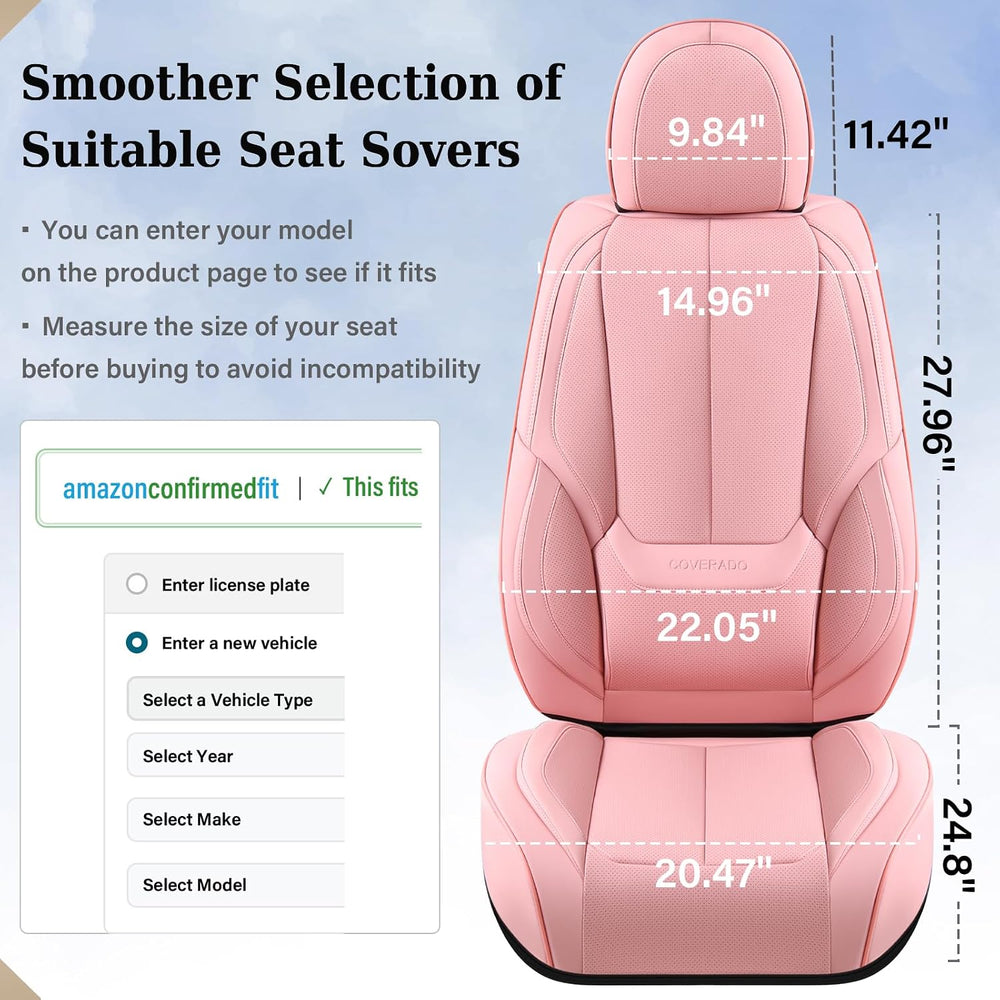 Coverado Seat Covers, Car Seat Covers Front Seats, Car Seat Cover, Car Seat P...