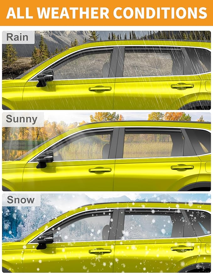 in-Channel Window Rain Guards Fit