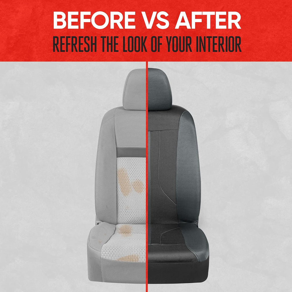 Motor Trend Black & Gray Car Seat Covers Full Set – Front Seat Covers &am...
