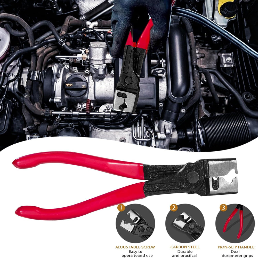 8-Piece Fuel Line Disconnect Tool Set with Hose Clamp Pliers, Relay Puller, P...