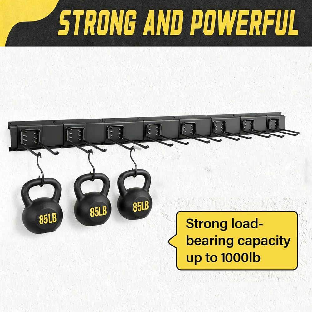 MBQQ Garage Tool Organizer Wall Mounted, 24 Inches Adjustable Garden Tool Org...