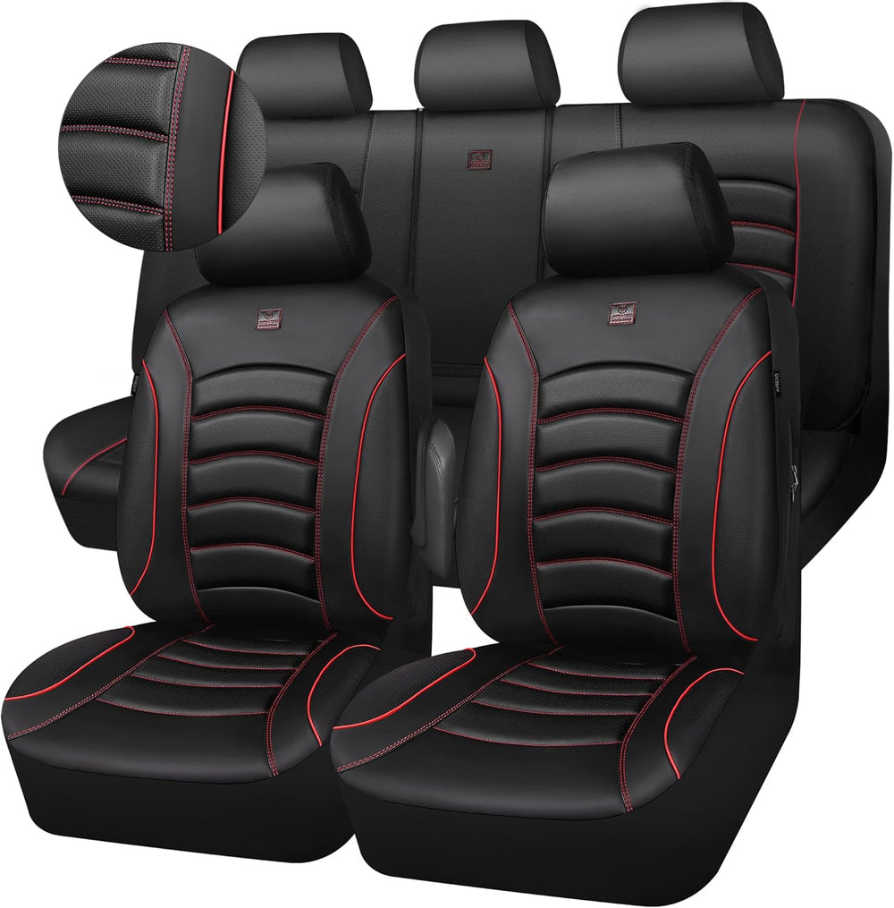 CAR PASS 3D Foam PU Leather Car Seat Covers, Universal Seat Covers Full Sets ...