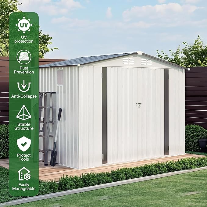 8x6 FT Outdoor Storage Shed