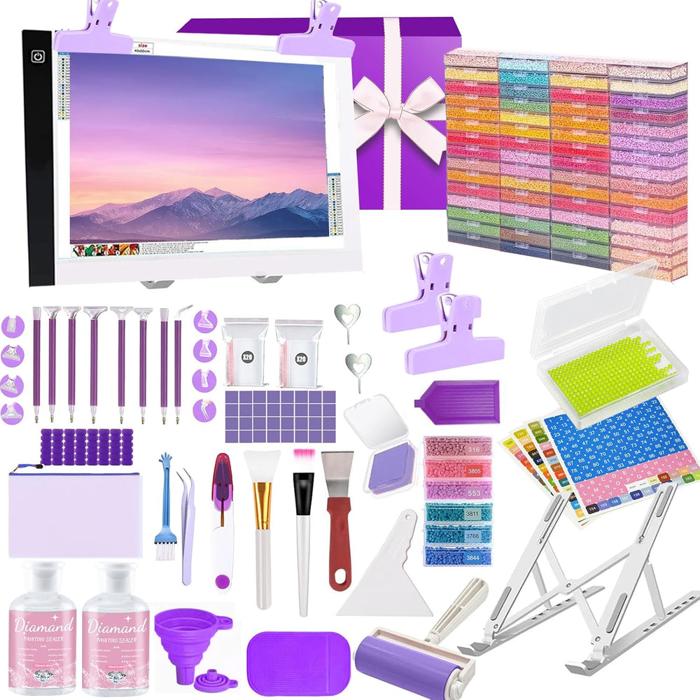 Qlonry 185 Pcs All Inclusive Diamond Painting Tool Kit Diamond Art Accessorie...