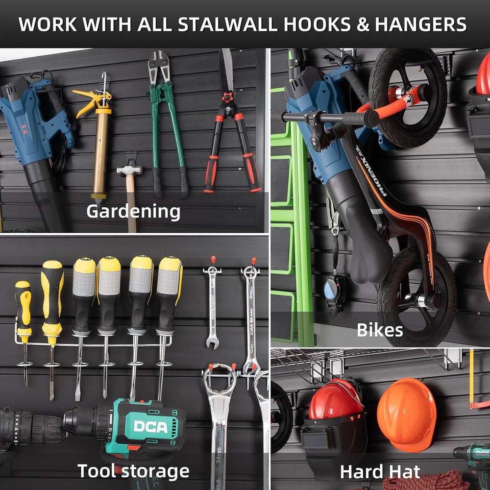 FRAYSCENT Slat Wall Paneling Garage Wall Organizer, Slatwall Panels Garage To...