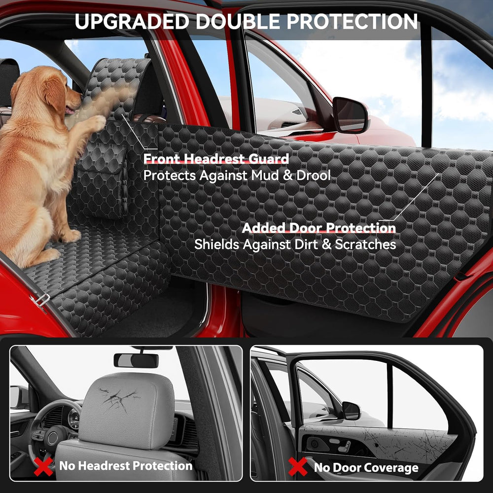 Hard Bottom Dog Car Seat Cover for Cars SUVs & Small Trucks