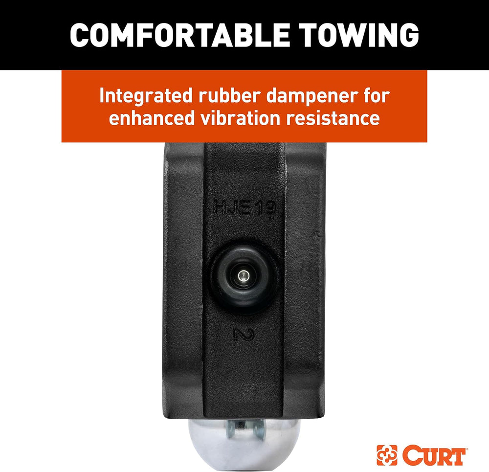 CURT 45935 Adjustable Dual-Ball Hitch Mount, 2" Shank, 15,000 lb