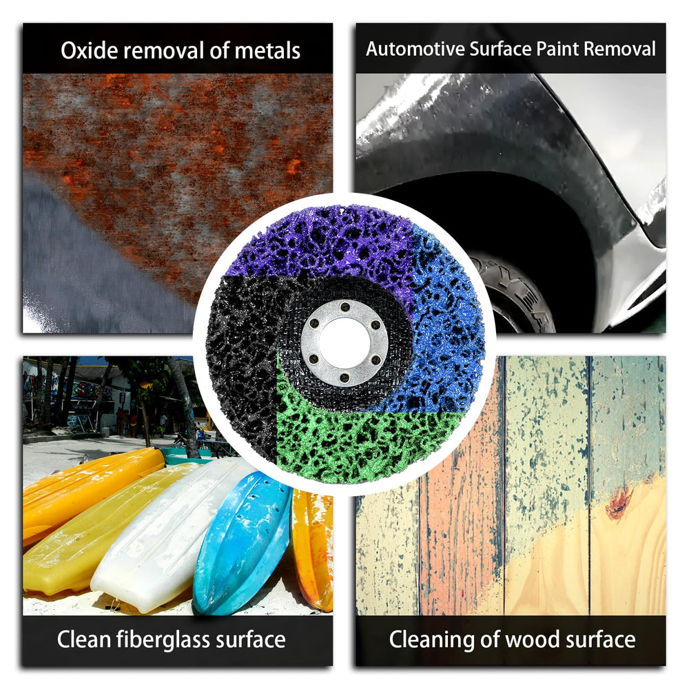 12-Pack Paint Stripper Discs for Angle Grinder, 4-1/2" x 7/8" - Mul...