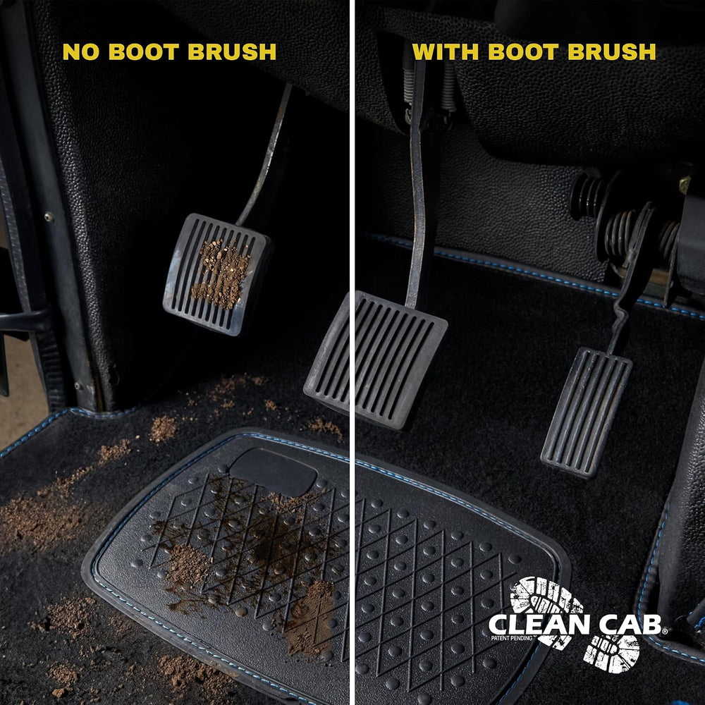 Universal Fit Truck Step Mounted Brush - Heavy Duty Boot Brush for Trucks, RV...