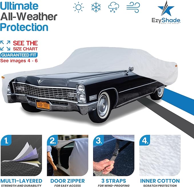 EzyShade 10-Layer Waterproof Sports Car Cover. See Vehicle Size-Chart