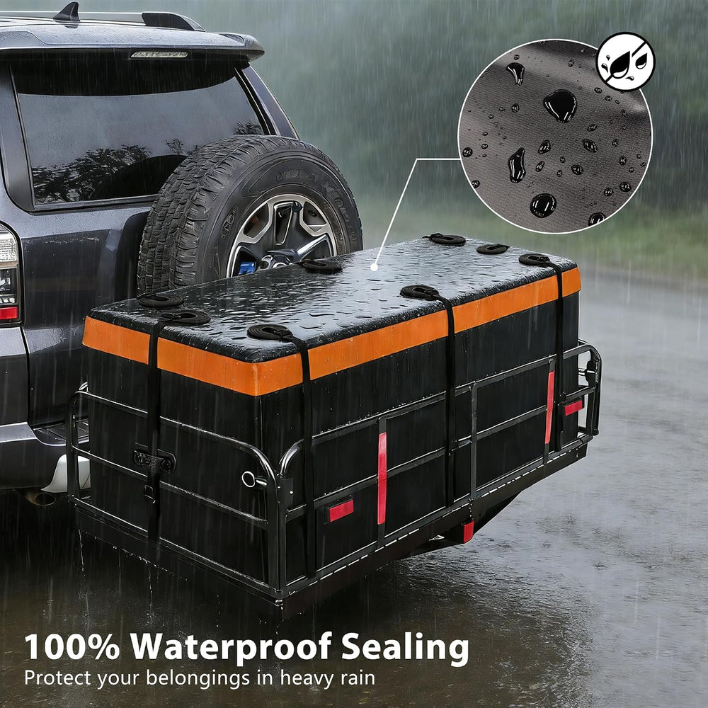 500 LBS Folding Hitch Cargo Carrier Basket 60" X 24" X 14.4"+ ...