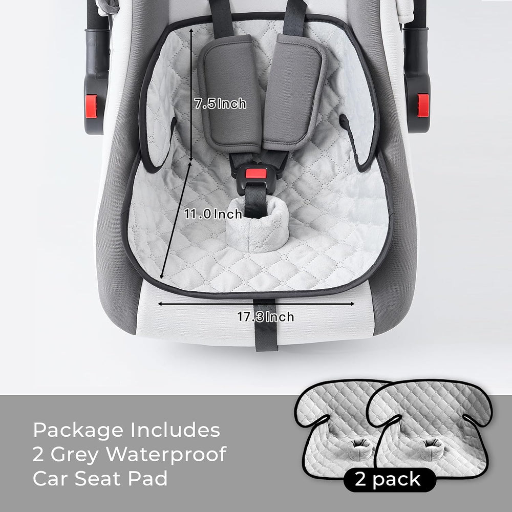 2 Pack Waterproof Piddle Pads Carseat Potty Training Car Seat Protector Water...