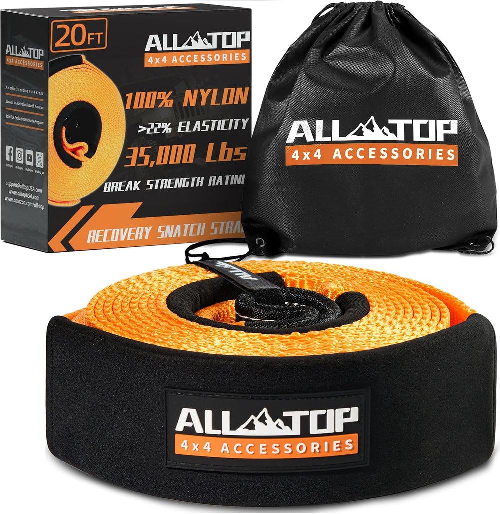ALL-TOP Recovery Snatch Strap, 3in x 20ft