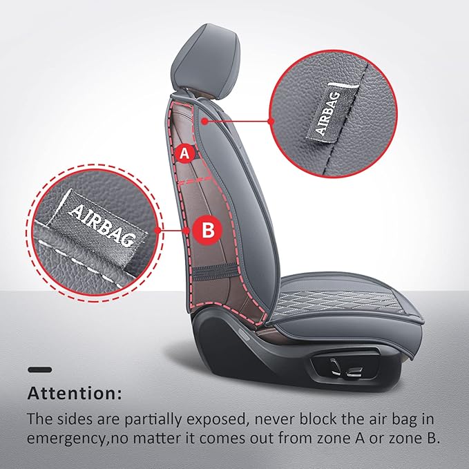 MIROZO Ram Seat Covers, Waterproof Truck Seat Covers Fits