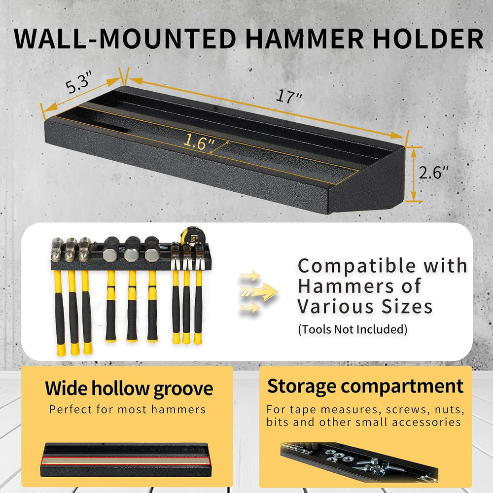 Wall Mount Hand Tool Organizer, Screwdriver Organizer, Pliers Holder, Hammer ...