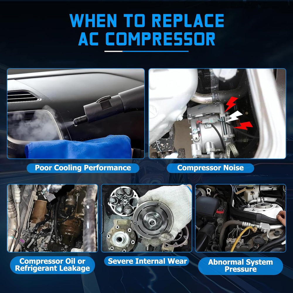 4918AC AC Compressor AC Compressor with Clutch Fits for 2006-2011 Civic 1.8L ...