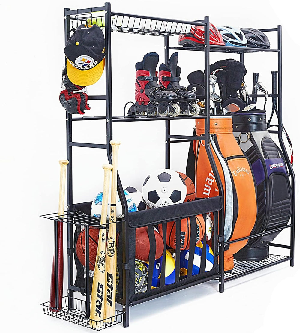 WALMANN Garage Sports Equipment Organizer, Golf Bag Stand for Garage