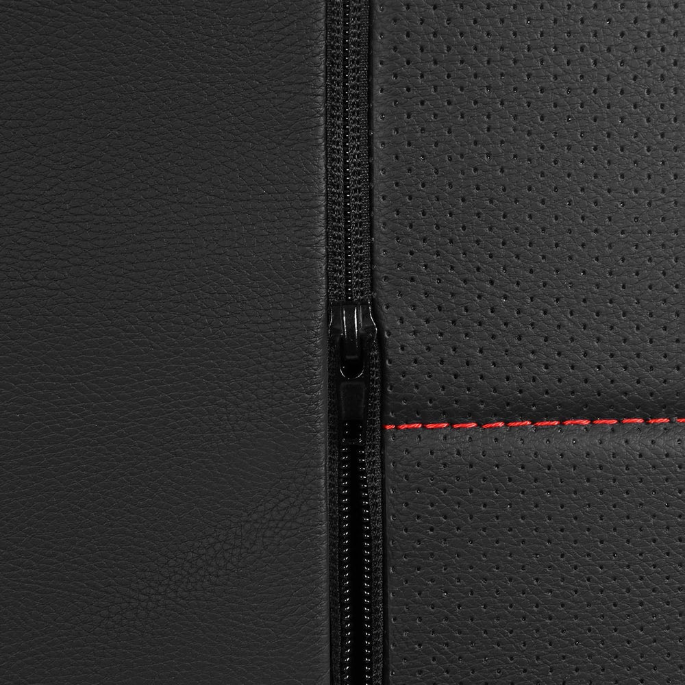 CAR PASS Leather Back Seat Cover,Piping Waterproof Bench Seat Cover, Rear Sea...