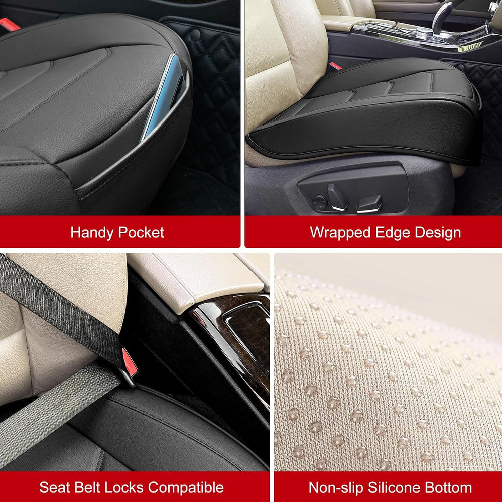 BOPUOVRE Car Seat Cover for Luxury & Comfort PU Leather
