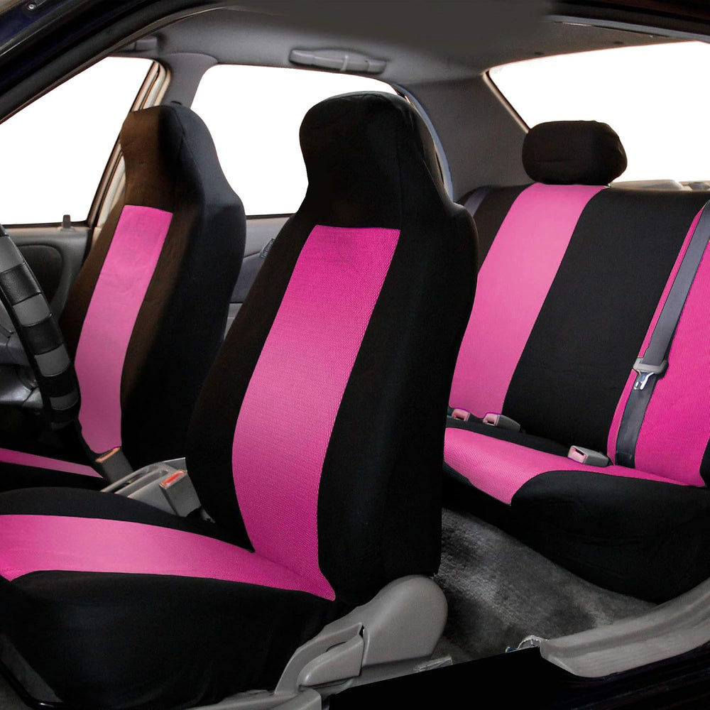 FH Group 3D Air Mesh Car Seat Covers Full Set – Universal Fit Automotive Seat...