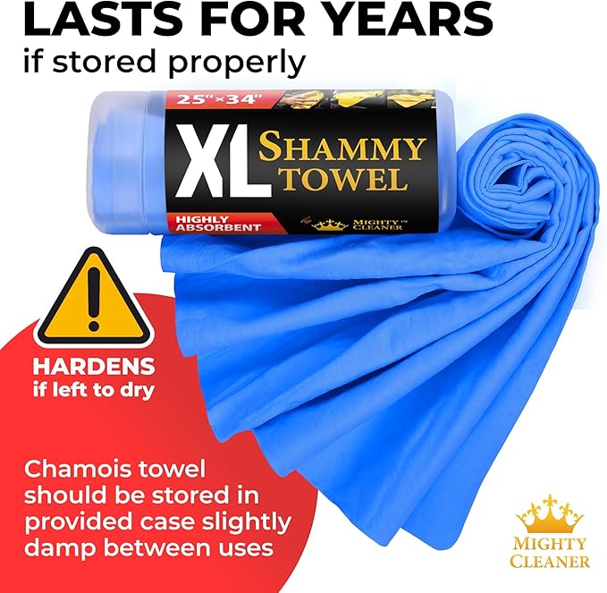 Premium XL Shammy Towel for Car (2pk)