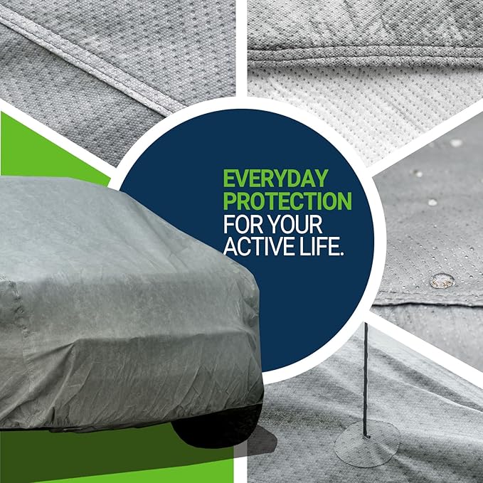 All Weather Waterproof Truck Car Cover, 7-Layer Non-Woven Cotton Car Covers