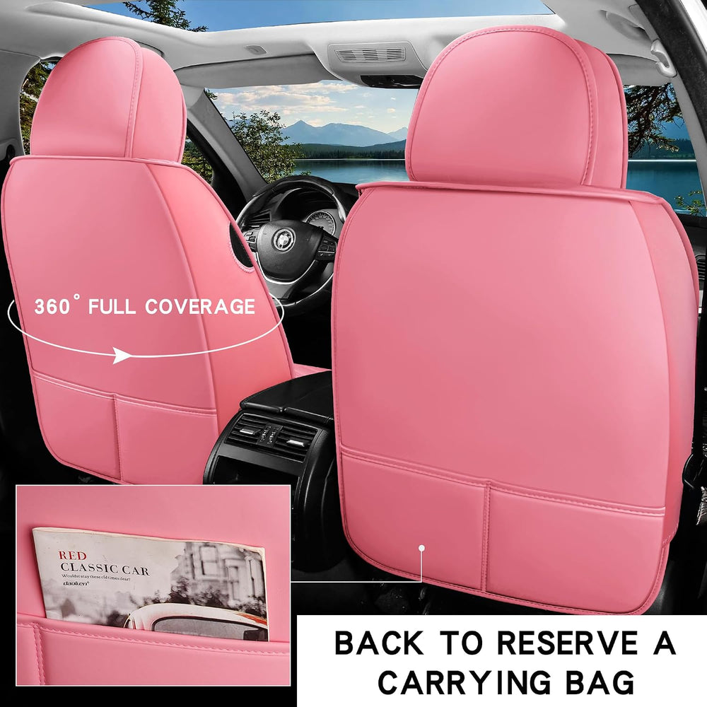 INZU Cute Cartoon Rabbit Comfortable Car Seat Covers with Waterproof PU Leath...
