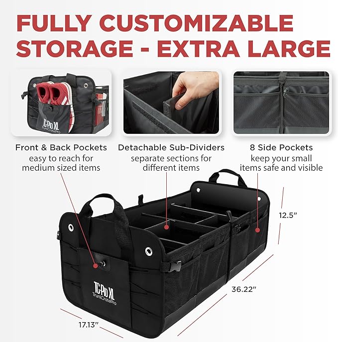 TRUNKCRATEPRO XL Premium SUV, Car Trunk Organizer