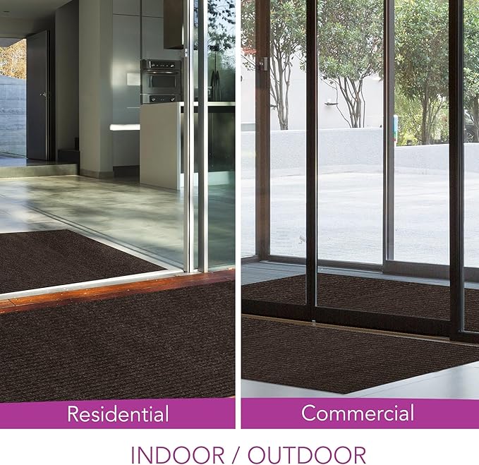 iCustomRug Spartan Weather Warrior Indoor/Outdoor Utility Ribbed Carpet Runner