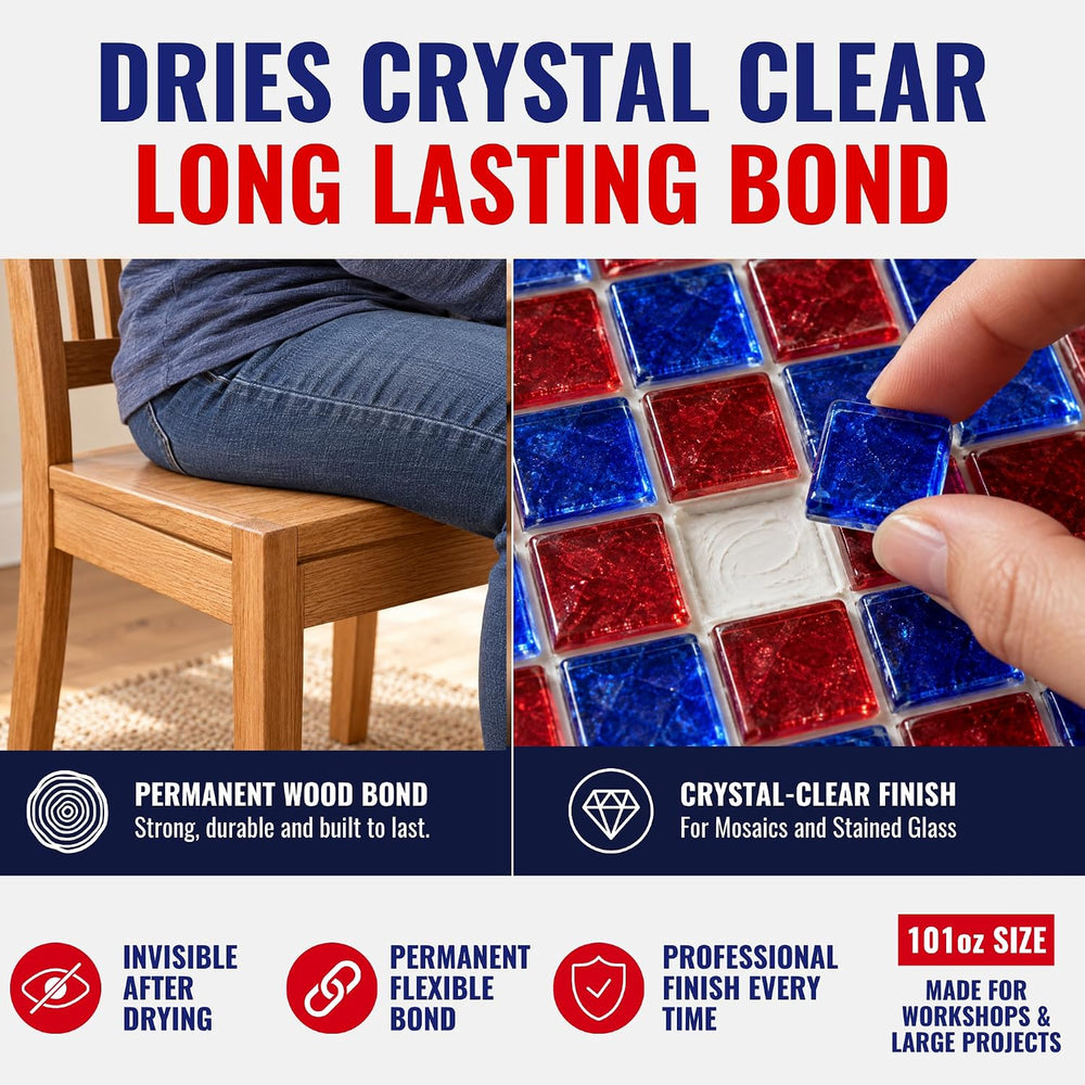 Weldbond Glue - Bonds Most Anything! 3L /101 oz Non-Toxic Adhesive Glue For W...
