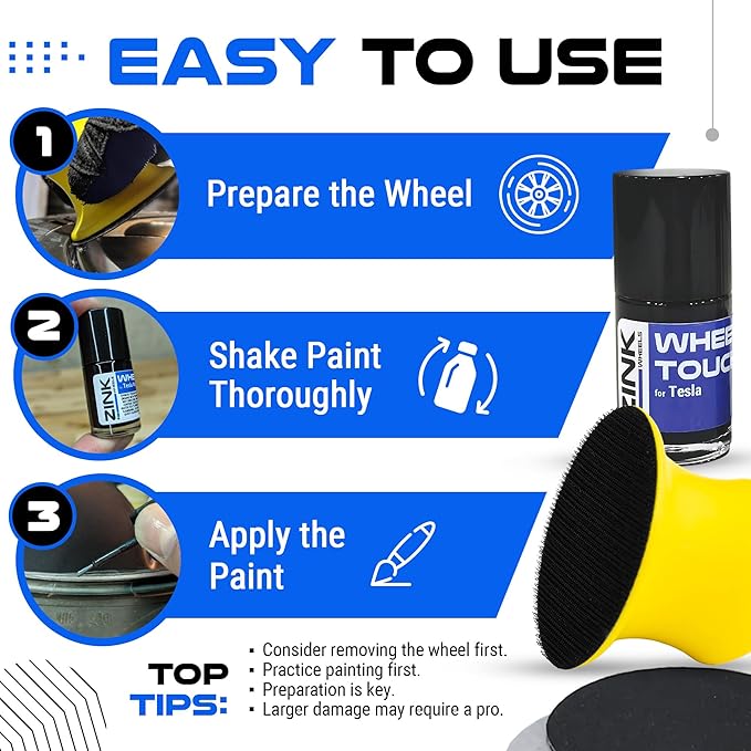 Premium Tesla Wheel Curb Rash Repair Kit
