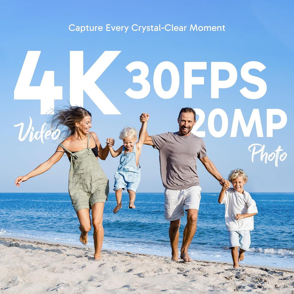 AKASO Brave 4 Action Camera 4K 30fps Ultra Hd Video 20MP Photo, EIS, WiFi, 5X...