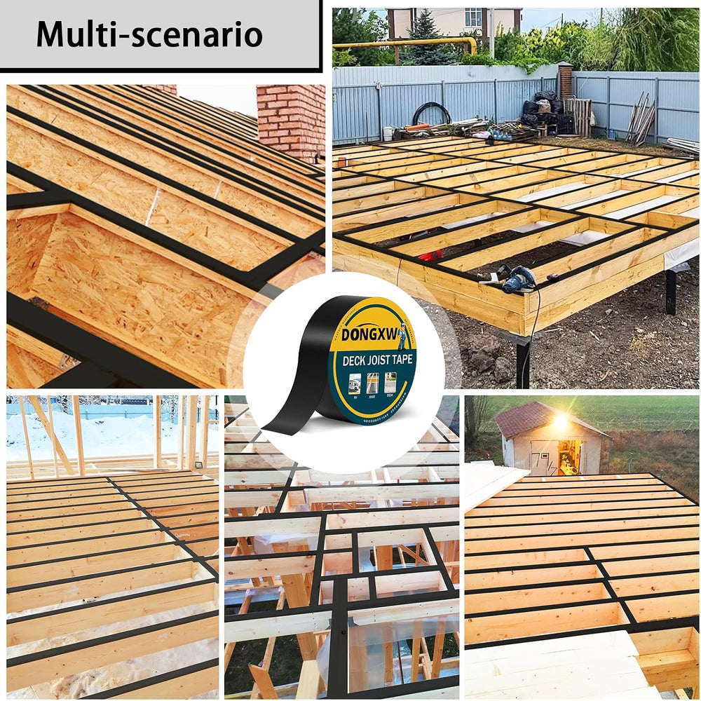 4 Packs Deck Joist Tape, 2" x 50' Waterproof Butyl Joist Tape for De...