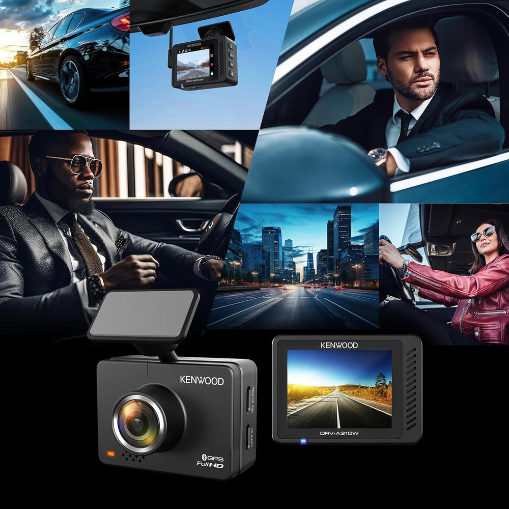KENWOOD DRV-A310W GPS Dash Cam, Full HD Dashboard Camera, WDR/HDR Car Camera ...