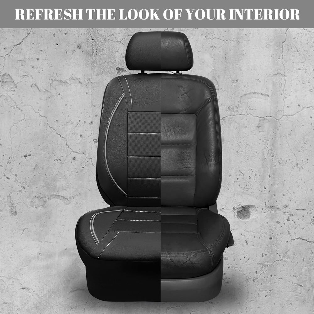 CAR PASS Universal Reflect Piping Leather Car Seat Cover, Fit for suvs,Van,Tr...