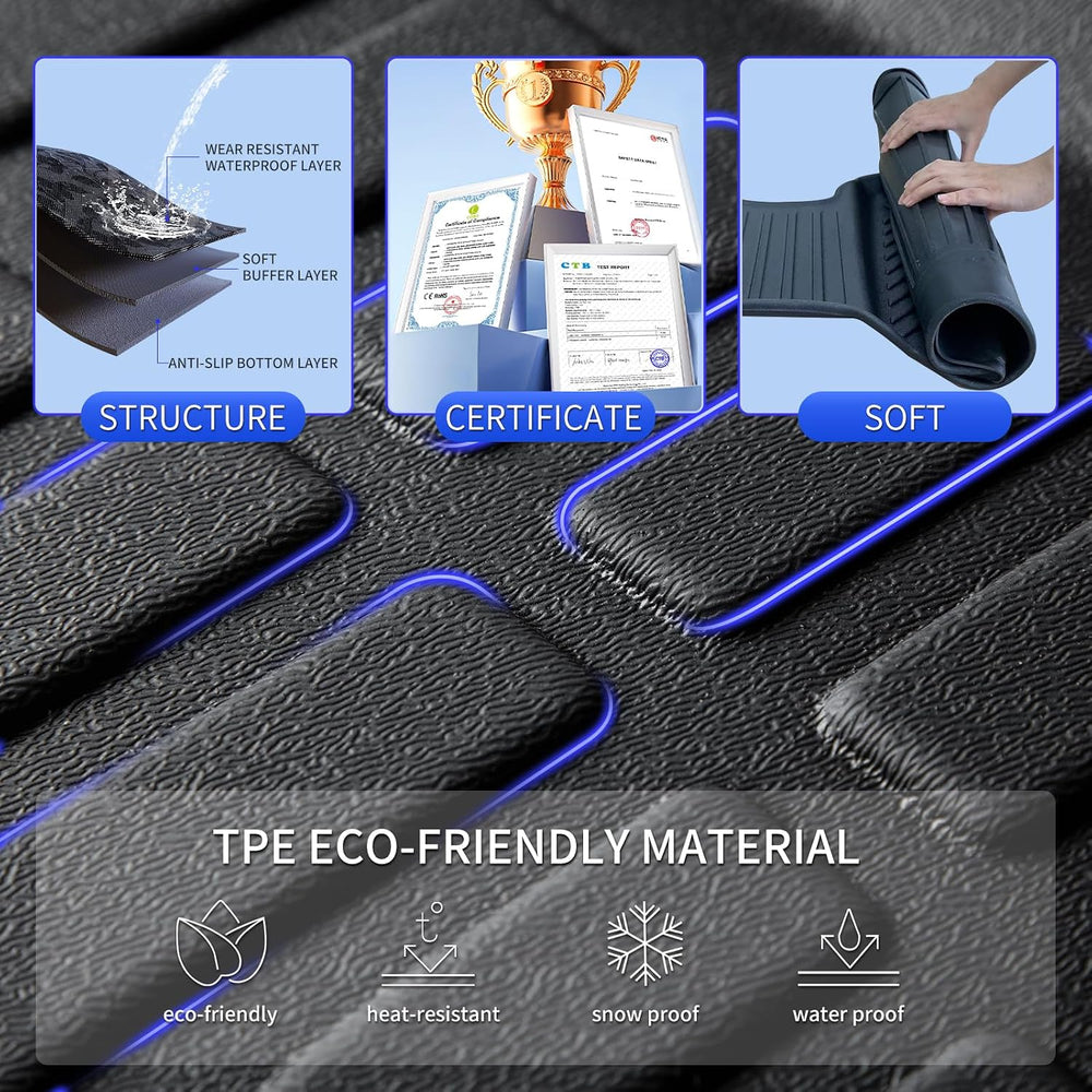 KELCSEECS Floor Mats for Nissan Leaf 2026 S Plus/SV Plus/Platinum Plus