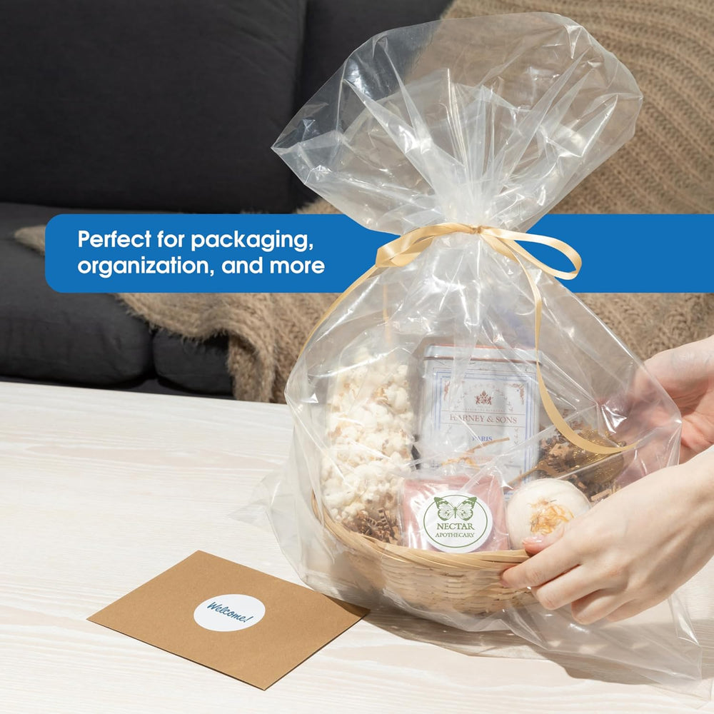 10" X 15" Open-End Flat Poly Bags (1000 Count) - 1.1 Mil Clear Plas...