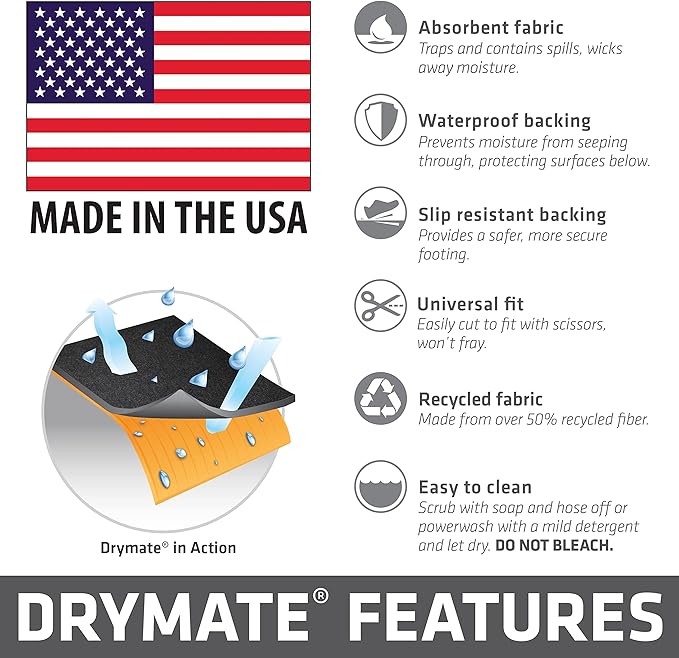 Drymate Garage Floor Mat, Protects Surfaces, Transforms Garage, Waterproof