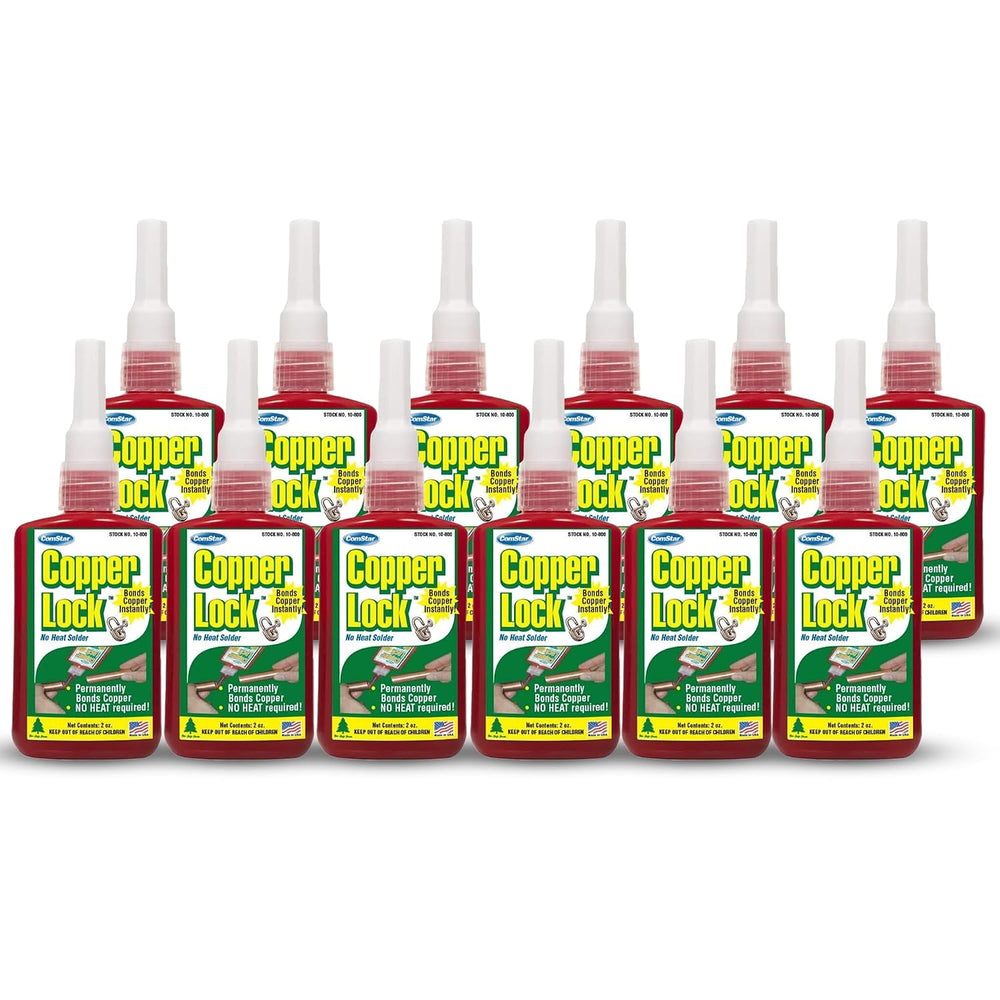 Copper Lock 2 oz No-Heat Liquid Solder, Pipe & Coupling Solder 12PC