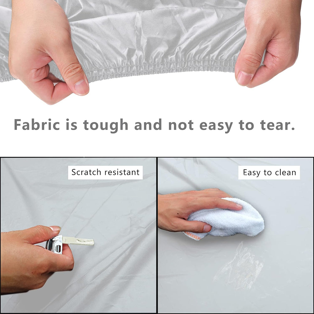 MORNYRAY Waterproof Car Cover All Weather Snowproof UV Protection Windproof O...