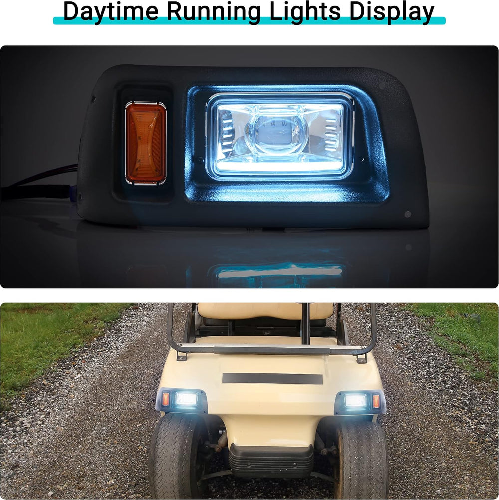 10L0L Golf Cart Light Kit for Yamaha G14 G16 G19 G22 with RGB, Street Legal