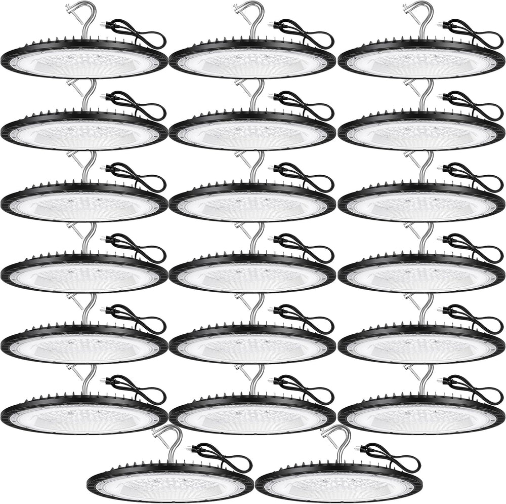 20 Pack 150W UFO Led High Bay Light Fixture, 5000K Daylight Commercial Shop Bay